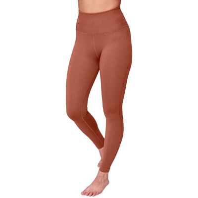 Spiritual Gangster Women's Leggings Meta Yoga Size XS/S Clay Ribbed Seamless